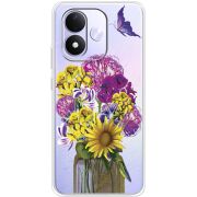 Прозорий чохол BoxFace Xiaomi Redmi Note 17 My Bouquet
