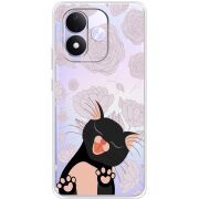 Прозорий чохол BoxFace Xiaomi Redmi Note 17 Meow