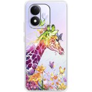Прозорий чохол BoxFace Xiaomi Redmi Note 17 Colorful Giraffe