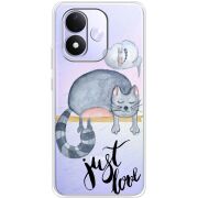 Прозорий чохол BoxFace Xiaomi Redmi Note 17 Just Love