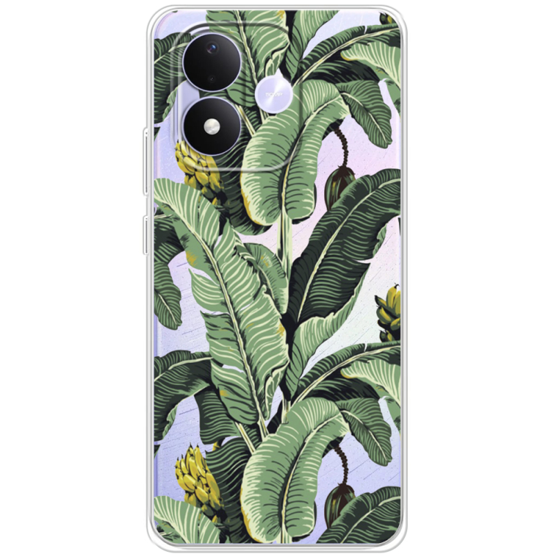 Прозорий чохол BoxFace Xiaomi Redmi Note 17 Banana Leaves
