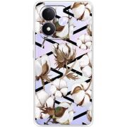 Прозорий чохол BoxFace Xiaomi Redmi Note 17 Cotton flowers