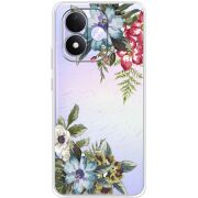 Прозорий чохол BoxFace Xiaomi Redmi Note 17 Floral
