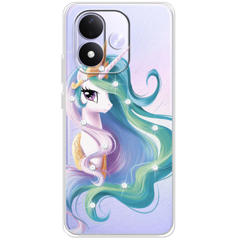 Чохол зі стразами Xiaomi Redmi Note 17 Unicorn Queen
