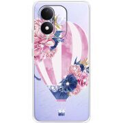 Чохол зі стразами Xiaomi Redmi Note 17 Pink Air Baloon