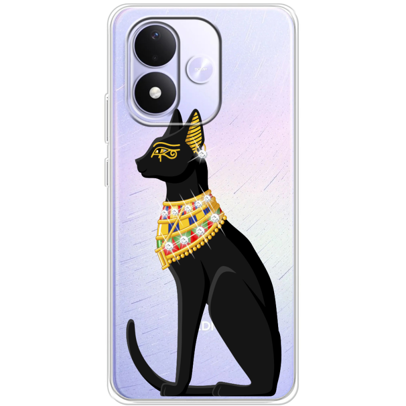 Чохол зі стразами Xiaomi Redmi Note 17 Egipet Cat