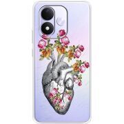 Чохол зі стразами Xiaomi Redmi Note 17 Heart