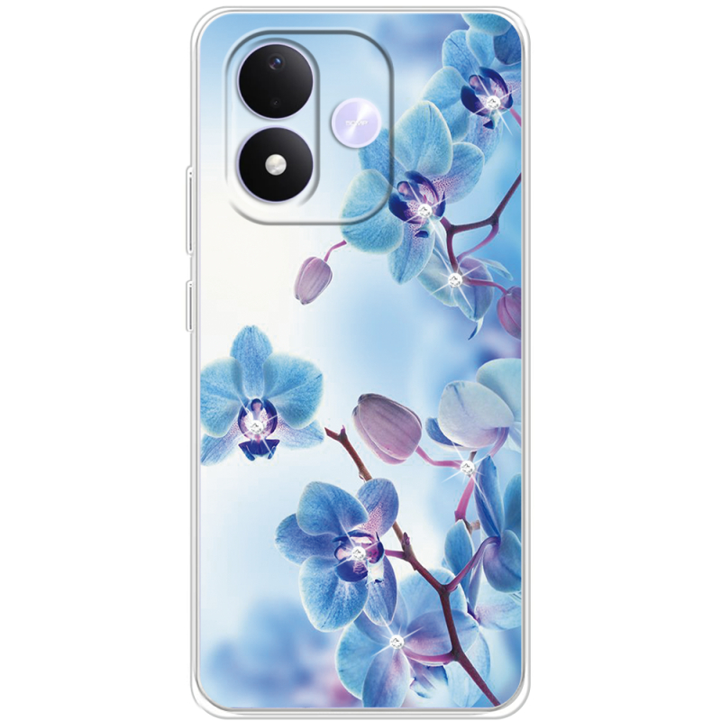 Чохол зі стразами Xiaomi Redmi Note 17 Orchids