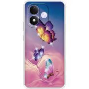 Чохол зі стразами Xiaomi Redmi Note 17 Butterflies
