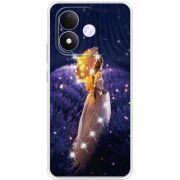 Чохол зі стразами Xiaomi Redmi Note 17 Girl with Umbrella