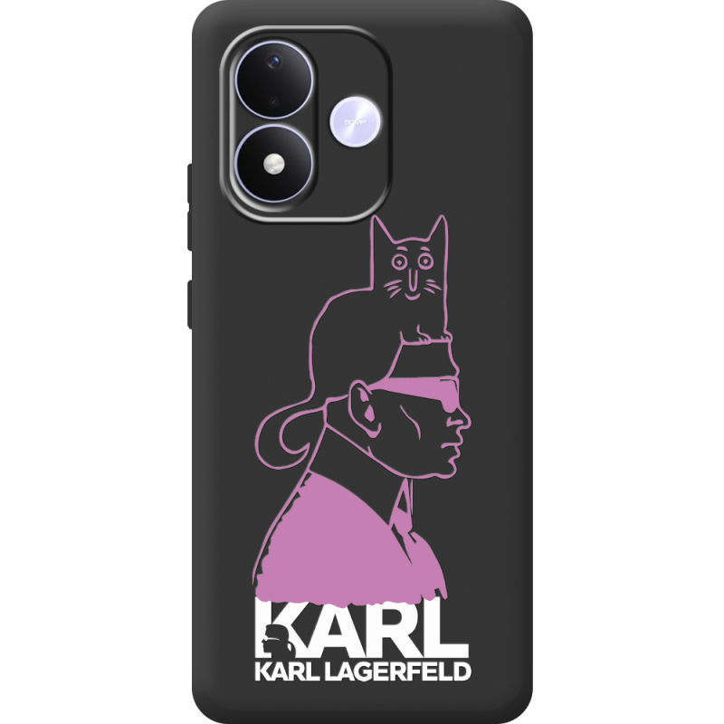 Чорний чохол BoxFace Xiaomi Redmi Note 17 Pink Karl