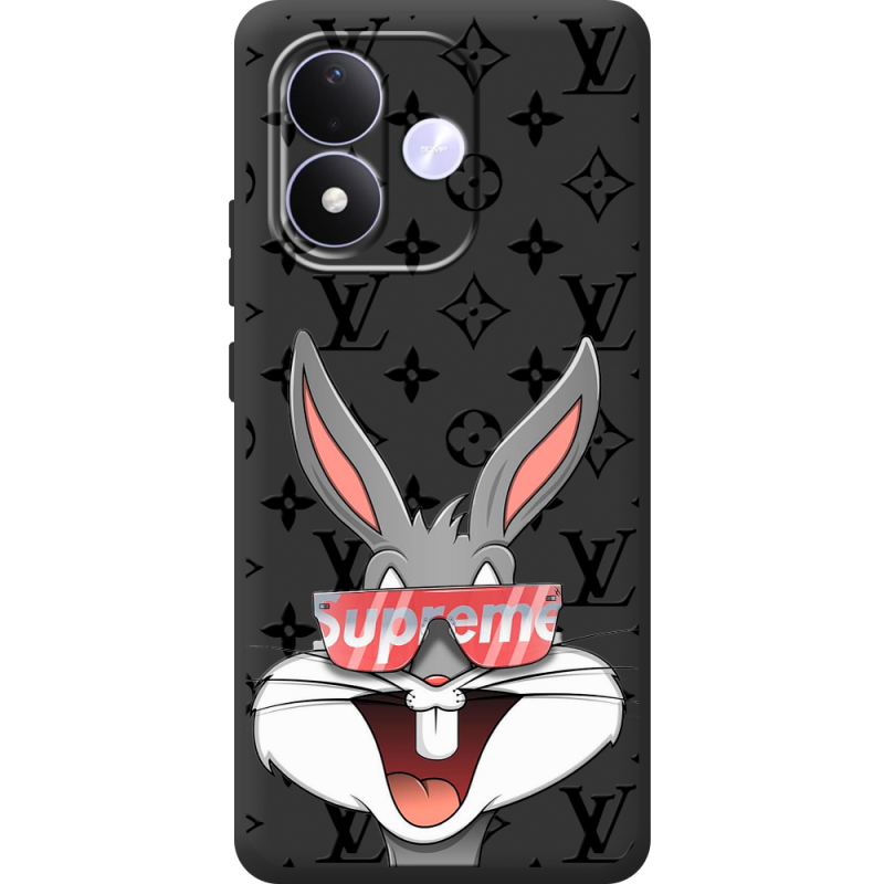 Чорний чохол BoxFace Xiaomi Redmi Note 17 looney bunny