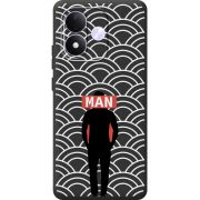 Чорний чохол BoxFace Xiaomi Redmi Note 17 Man Pattern