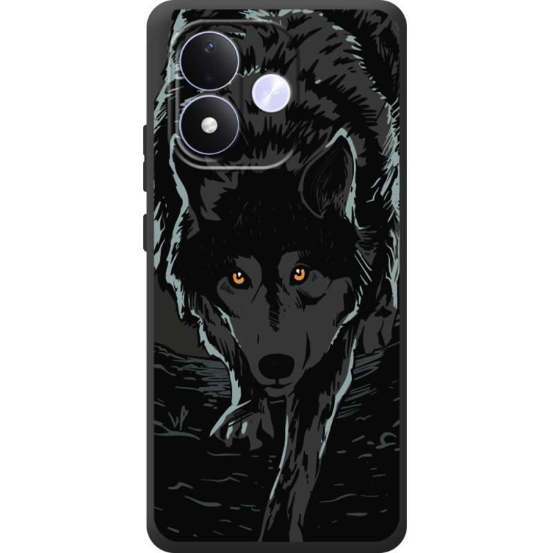 Чорний чохол BoxFace Xiaomi Redmi Note 17 Wolf