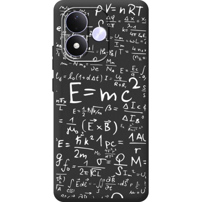 Чорний чохол BoxFace Xiaomi Redmi Note 17 E=mc2