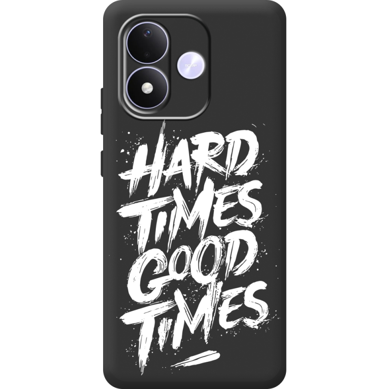 Чорний чохол BoxFace Xiaomi Redmi Note 17 Hard Times Good Times