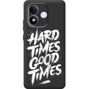 Чорний чохол BoxFace Xiaomi Redmi Note 17 Hard Times Good Times