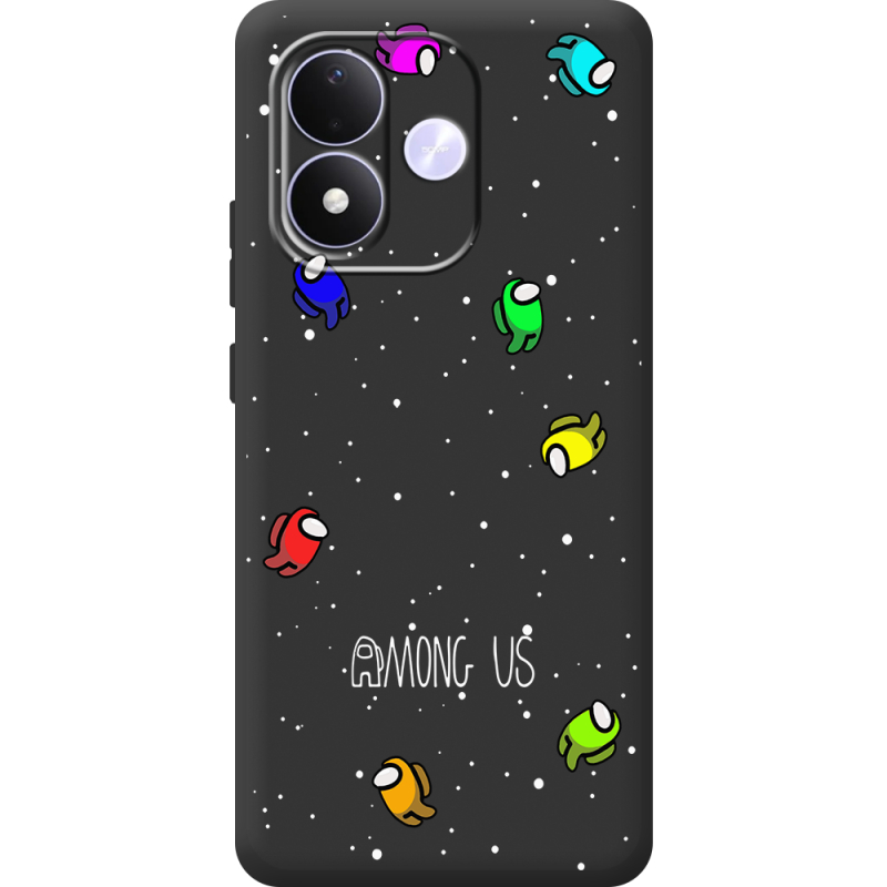 Чорний чохол BoxFace Xiaomi Redmi Note 17 Among Us Invisible