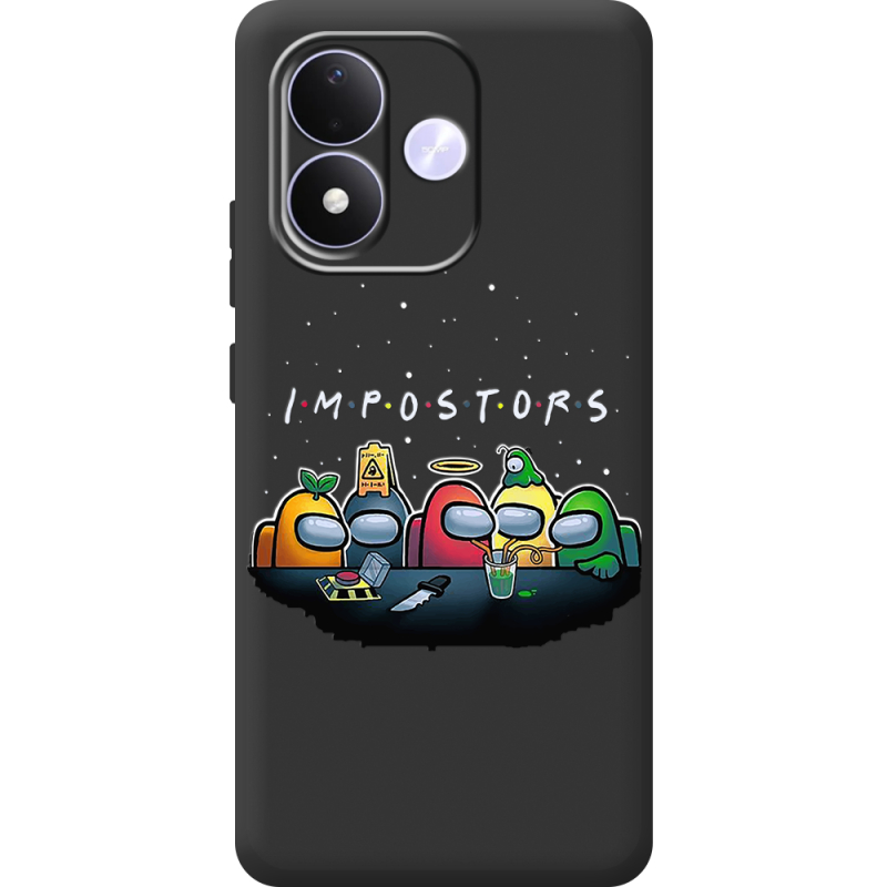 Чорний чохол BoxFace Xiaomi Redmi Note 17 Among Us Impostors