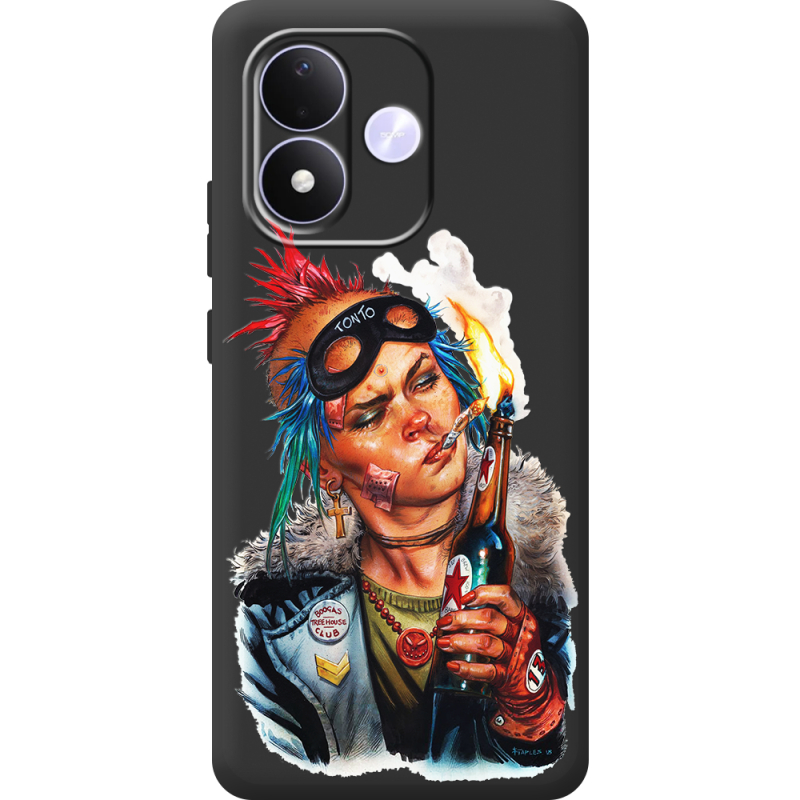 Чорний чохол BoxFace Xiaomi Redmi Note 17 Tanker Girl