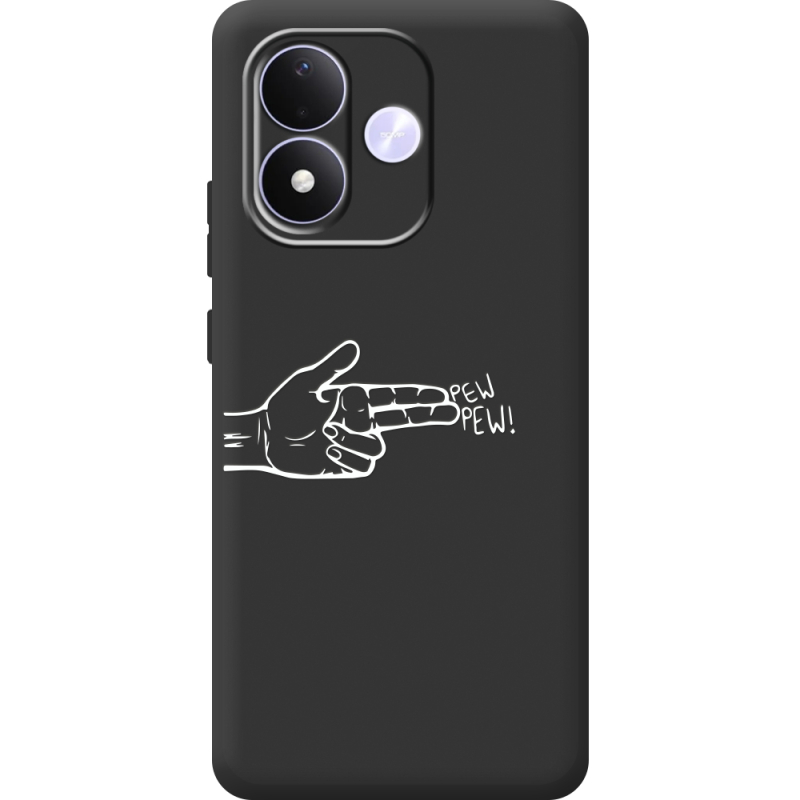 Чорний чохол BoxFace Xiaomi Redmi Note 17 Pew Pew
