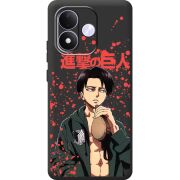 Чорний чохол BoxFace Xiaomi Redmi Note 17 Атака Титанов Леви
