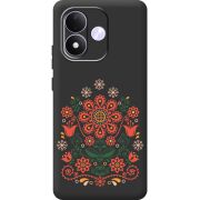 Чорний чохол BoxFace Xiaomi Redmi Note 17 Ukrainian Ornament