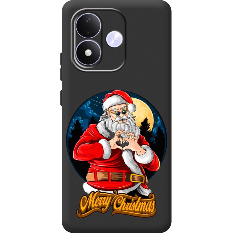 Чорний чохол BoxFace Xiaomi Redmi Note 17 Cool Santa