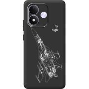 Чорний чохол BoxFace Xiaomi Redmi Note 17 Військовий літак