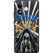 Чорний чохол BoxFace Xiaomi Redmi Note 17 Привид Києва в дії