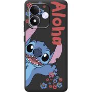 Чорний чохол BoxFace Xiaomi Redmi Note 17 Гавайський гість Stich