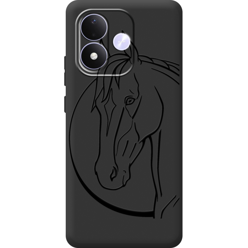 Чорний чохол BoxFace Xiaomi Redmi Note 17 Horse
