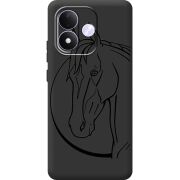 Чорний чохол BoxFace Xiaomi Redmi Note 17 Horse