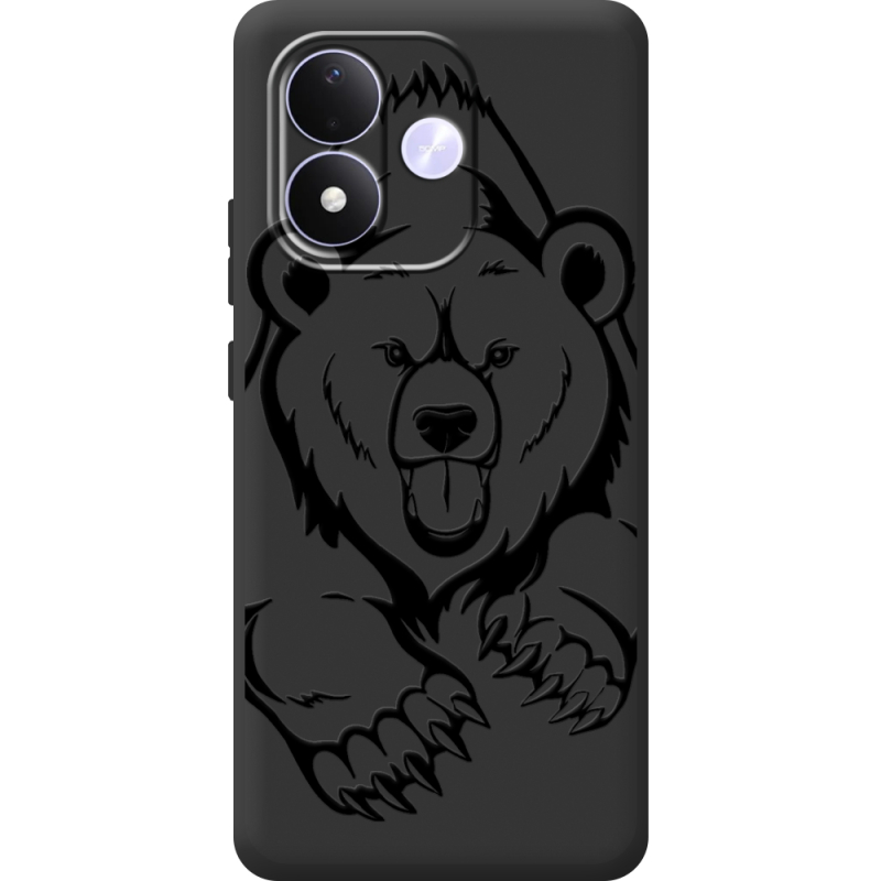 Чорний чохол BoxFace Xiaomi Redmi Note 17 Grizzly Bear