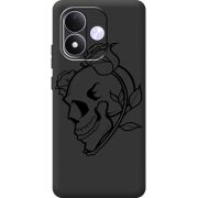 Чорний чохол BoxFace Xiaomi Redmi Note 17 Skull and Roses