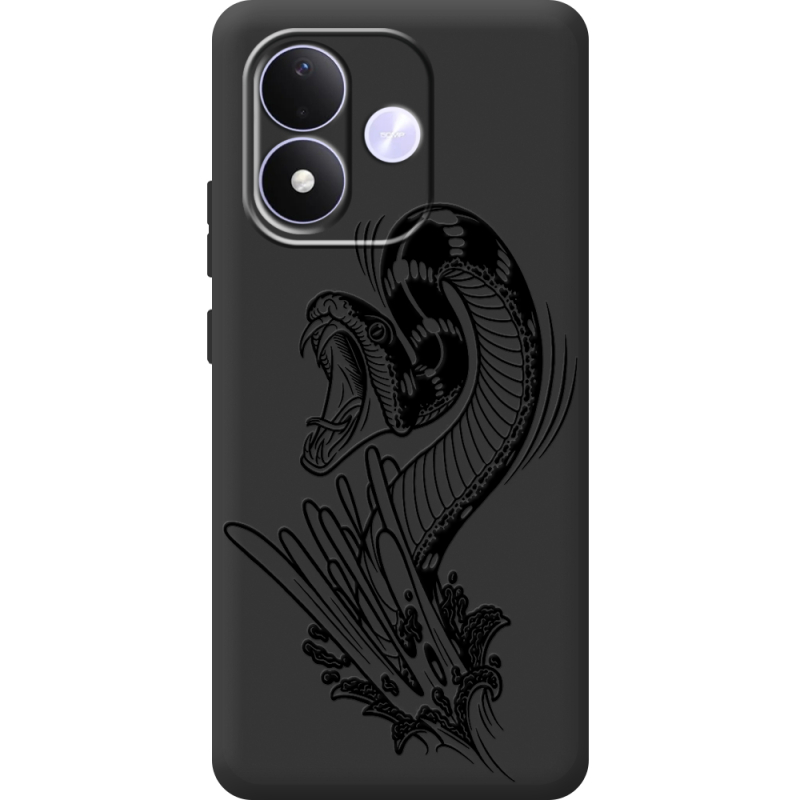 Чорний чохол BoxFace Xiaomi Redmi Note 17 Snake