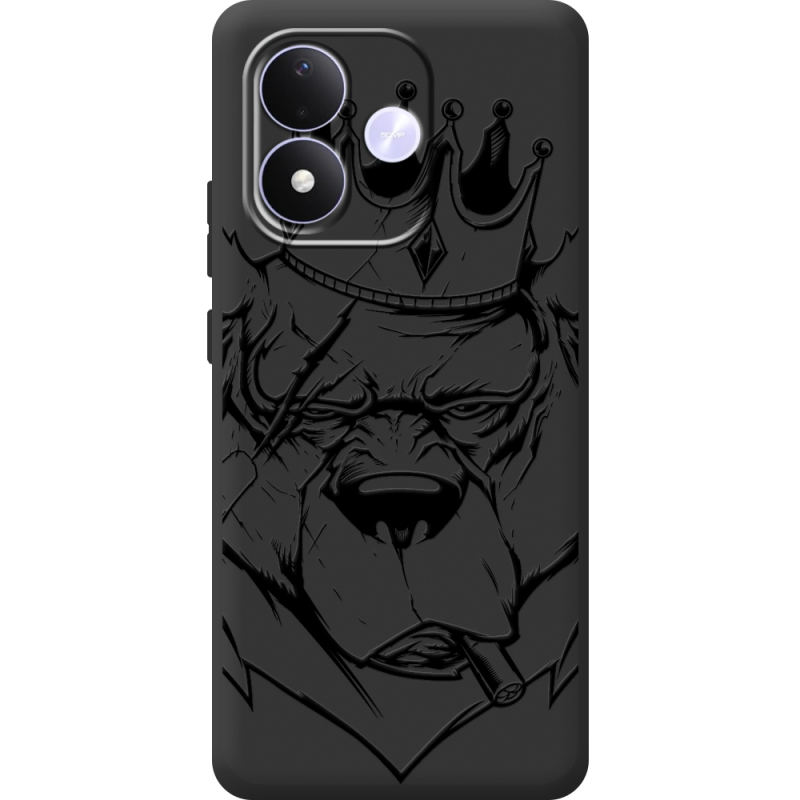 Чорний чохол BoxFace Xiaomi Redmi Note 17 Bear King