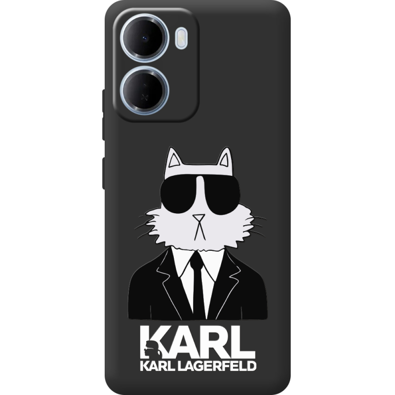 Чорний чохол BoxFace Xiaomi Redmi 15A Cat in Black