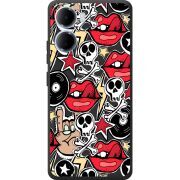Чорний чохол BoxFace Xiaomi Redmi 15A Rock Graffiti