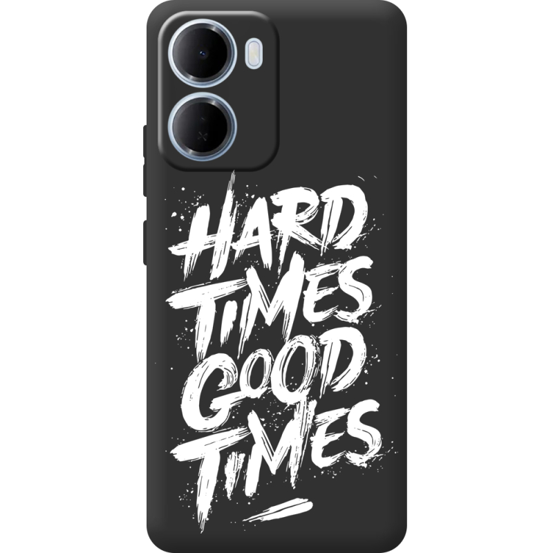 Чорний чохол BoxFace Xiaomi Redmi 15A Hard Times Good Times