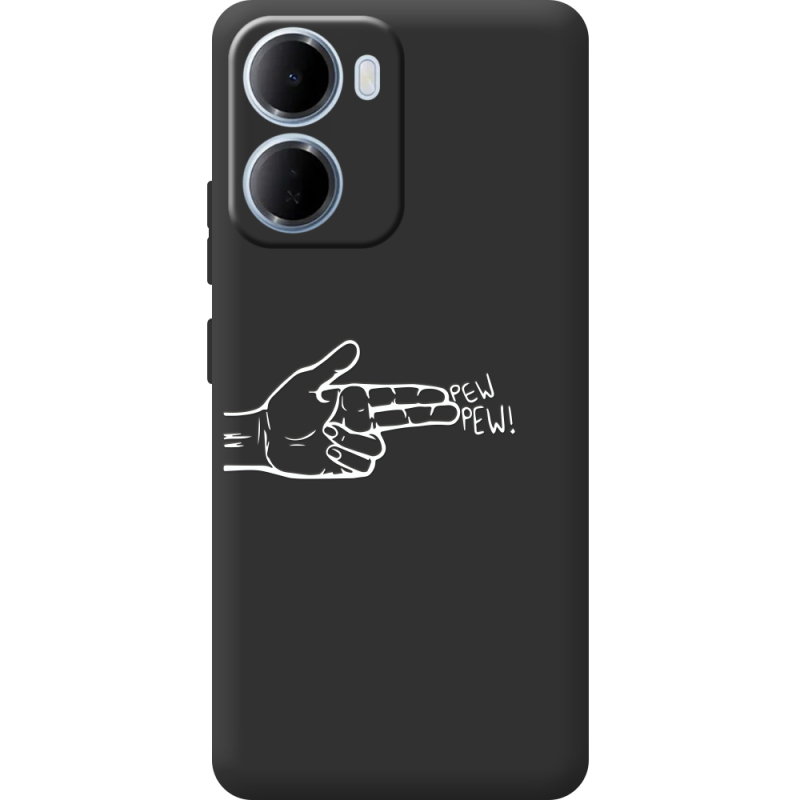 Чорний чохол BoxFace Xiaomi Redmi 15A Pew Pew