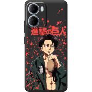Чорний чохол BoxFace Xiaomi Redmi 15A Атака Титанов Леви