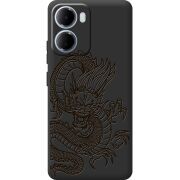 Чорний чохол BoxFace Xiaomi Redmi 15A Chinese Dragon