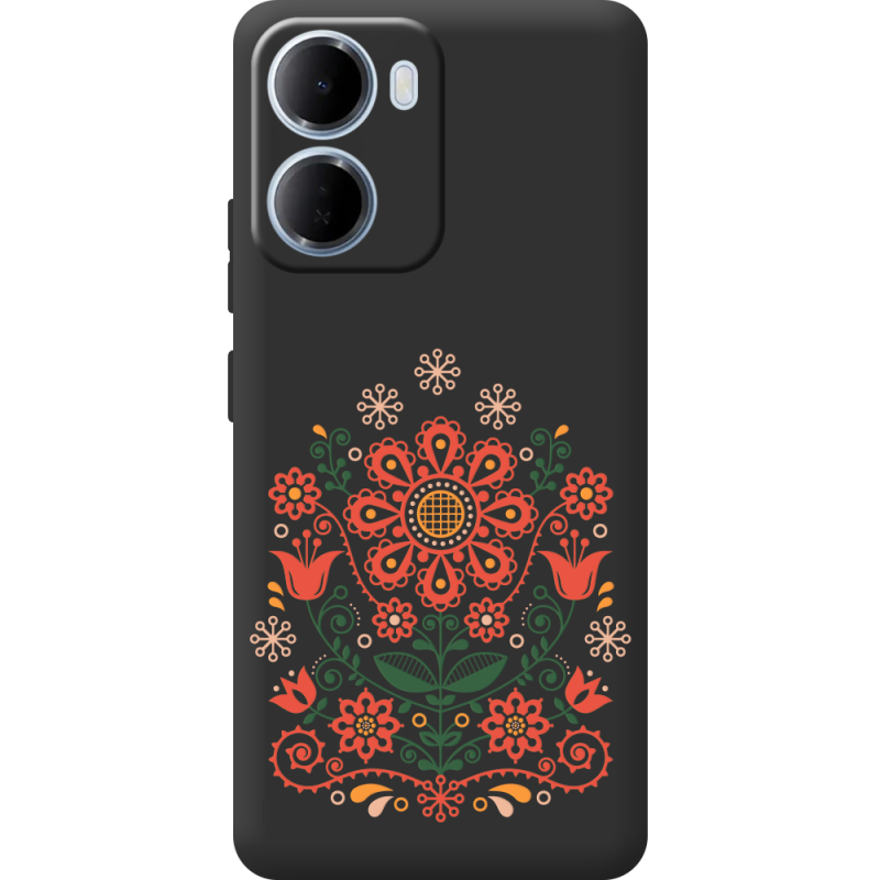 Чорний чохол BoxFace Xiaomi Redmi 15A Ukrainian Ornament