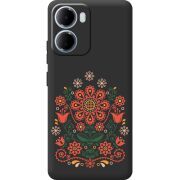 Чорний чохол BoxFace Xiaomi Redmi 15A Ukrainian Ornament