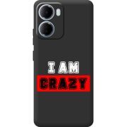 Чорний чохол BoxFace Xiaomi Redmi 15A I'm Crazy