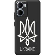 Чорний чохол BoxFace Xiaomi Redmi 15A Тризуб монограмма ukraine