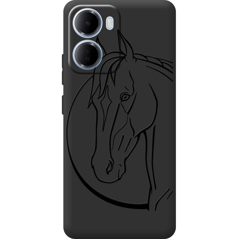 Чорний чохол BoxFace Xiaomi Redmi 15A Horse