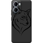 Чорний чохол BoxFace Xiaomi Redmi 15A Wolf