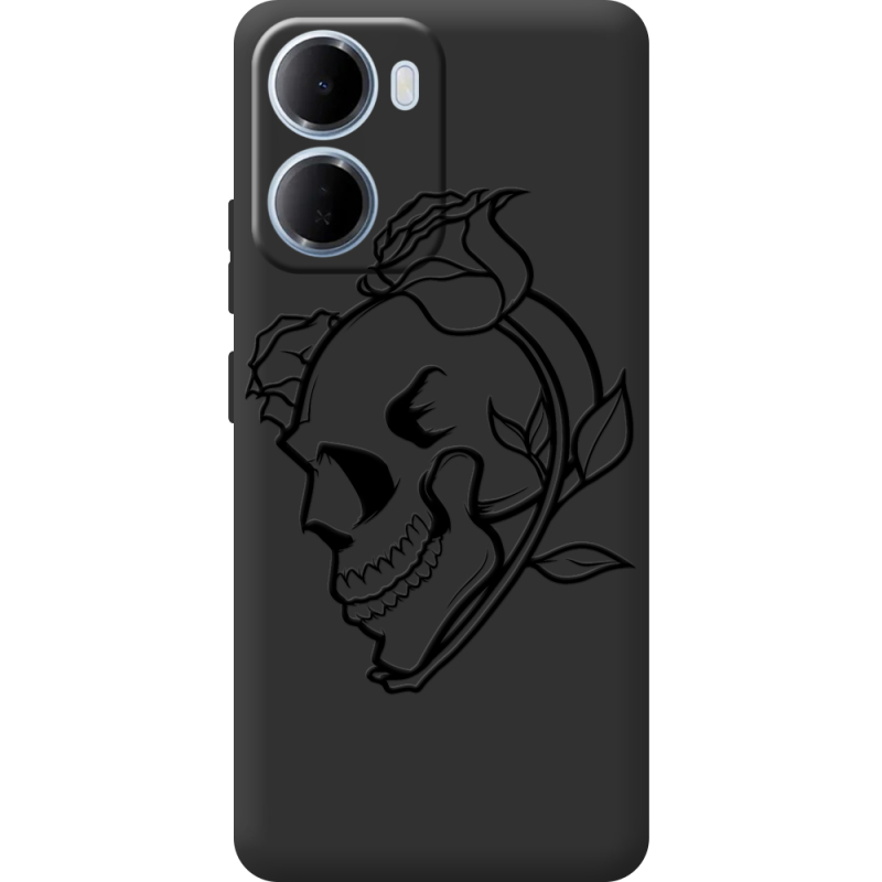 Чорний чохол BoxFace Xiaomi Redmi 15A Skull and Roses